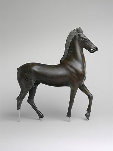 Bronze statuette of a horse