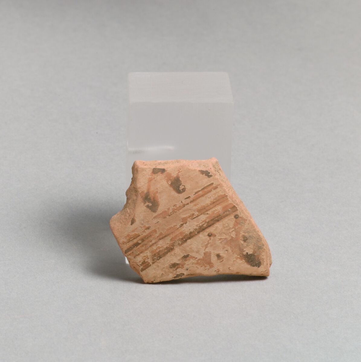 Vase fragment, Terracotta, Greek, Laconian 