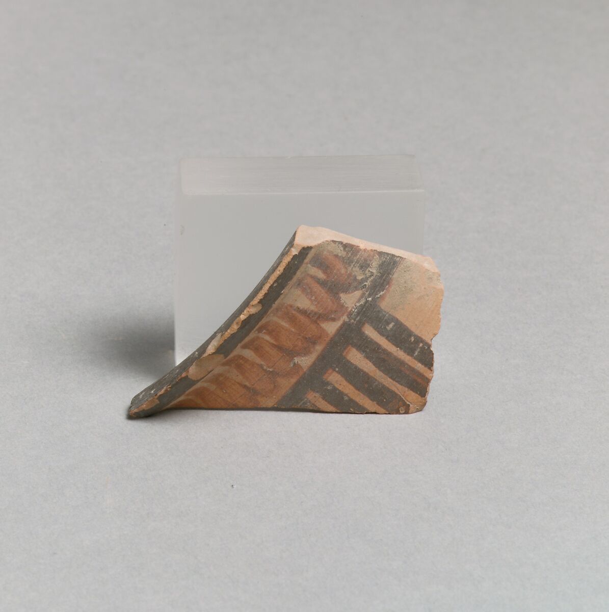 Vase fragment, Terracotta, Greek, Laconian 