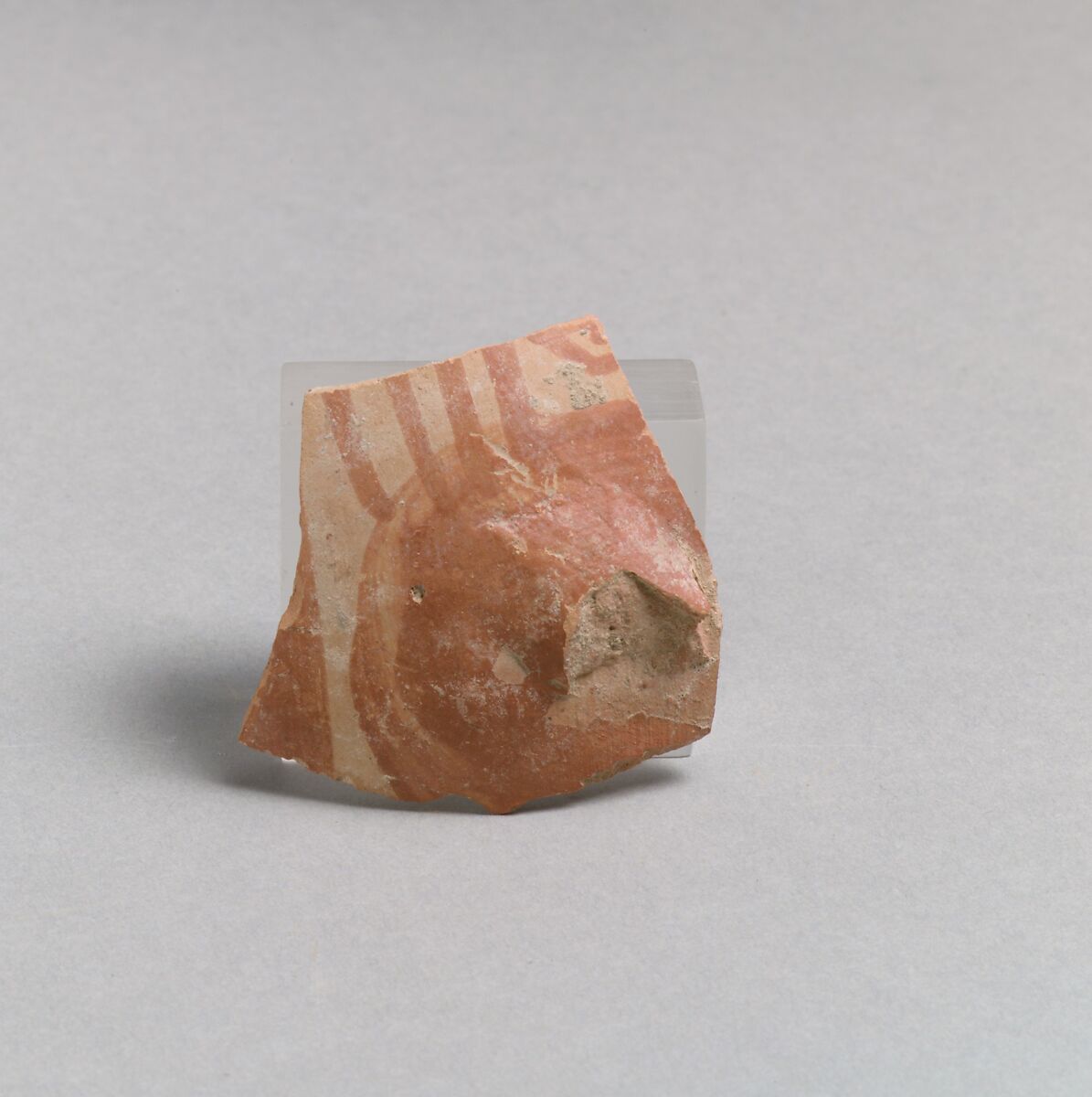 Vase fragment, Terracotta, Greek, Laconian 