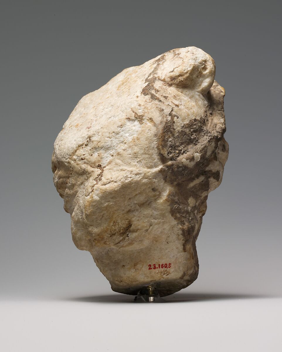 Marble head of a woman wearing a diadem, Marble, Island, Roman