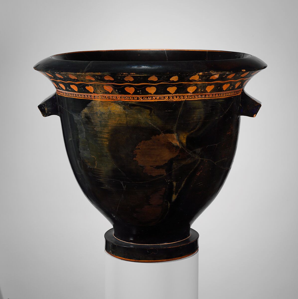 Terracotta bell-krater (bowl for mixing wine and water), Terracotta, Greek, Attic