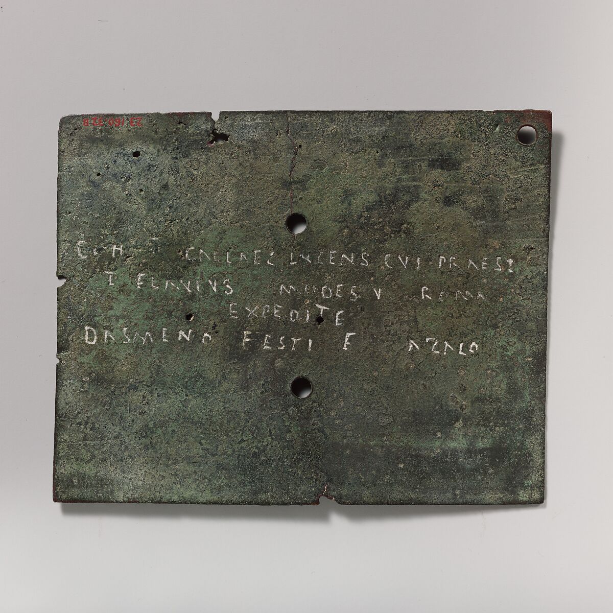 Bronze military diploma, Bronze, Roman
