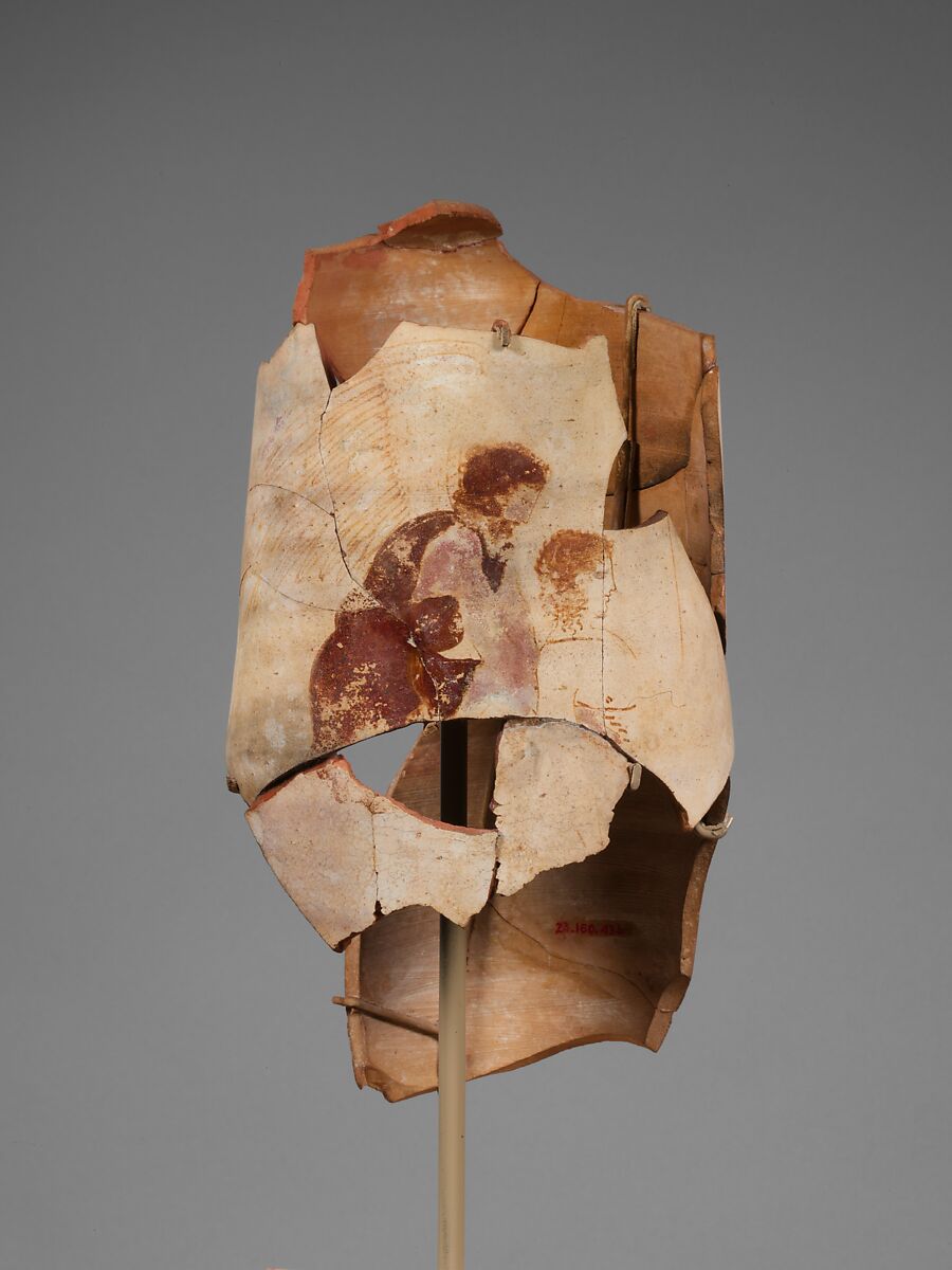 Terracotta lekythos (oil flask), Attributed to the Painter of the New York Hypnos, Terracotta, Greek, Attic