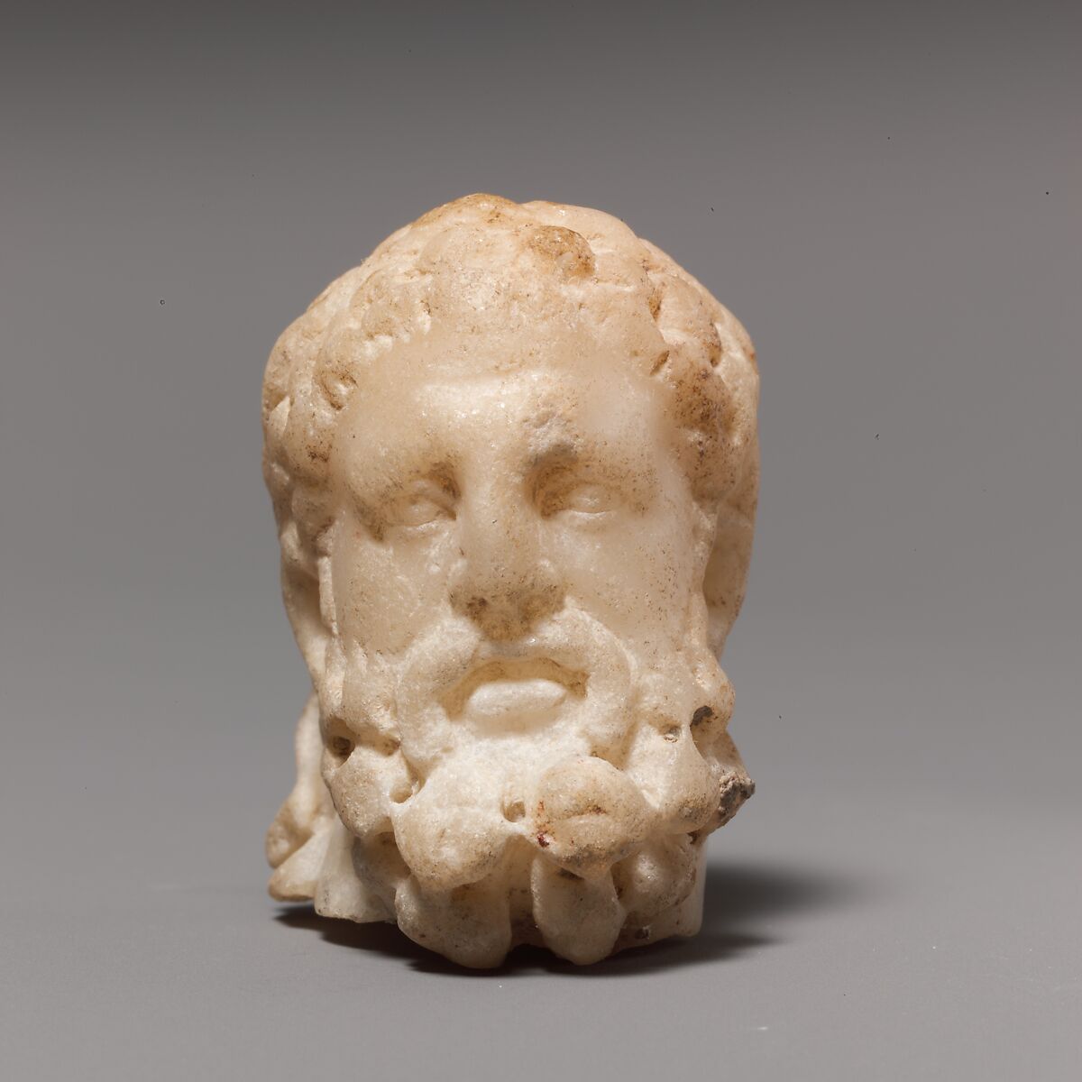 Marble head of Hercules, Marble, Roman 