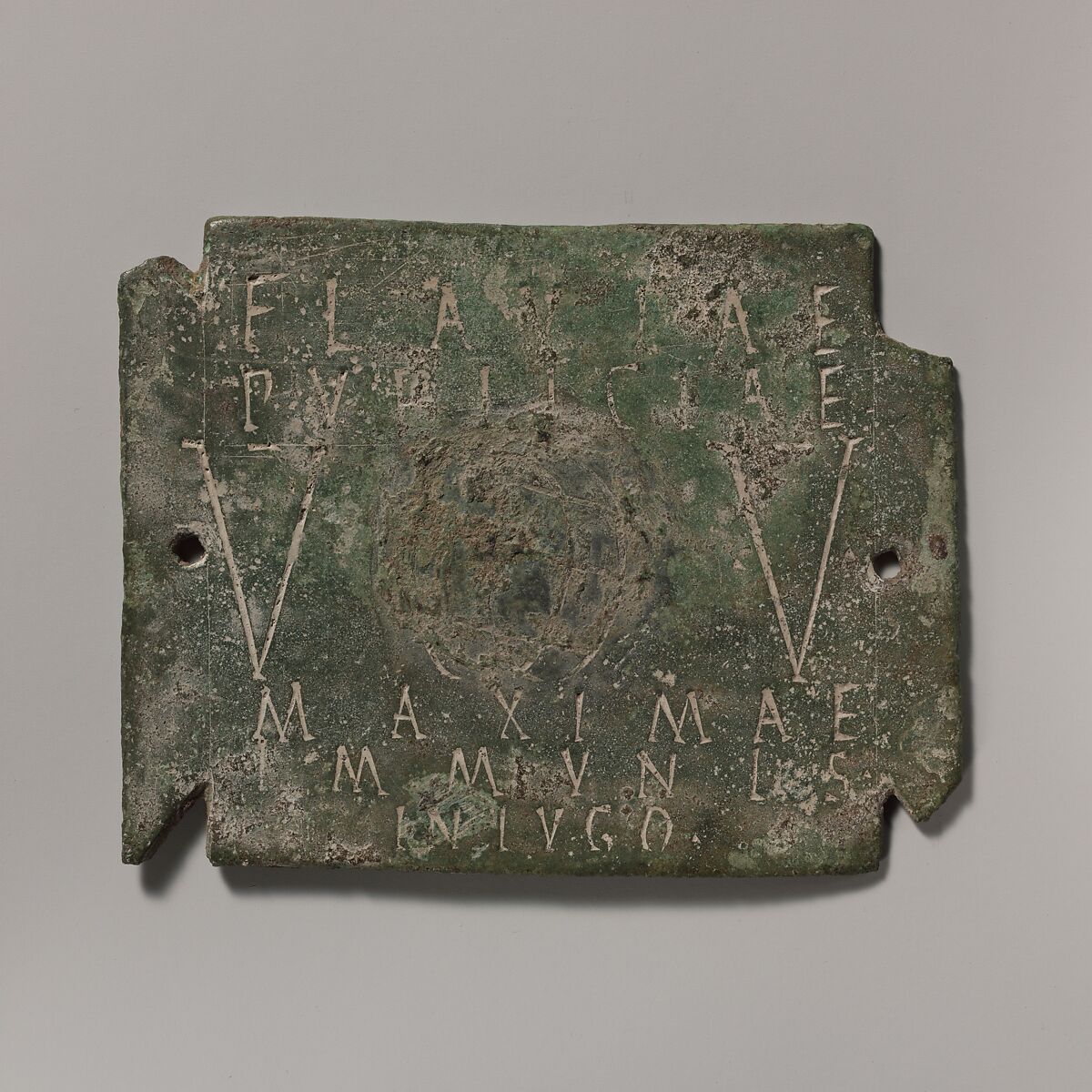 Bronze plaque, Bronze, Roman