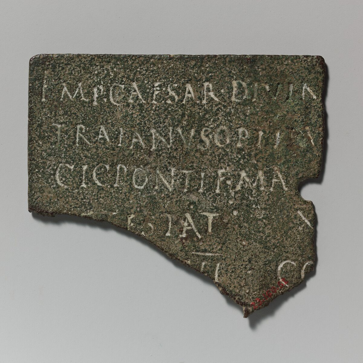Bronze military diploma fragment, Bronze, Roman