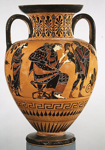 Terracotta neck-amphora (jar)