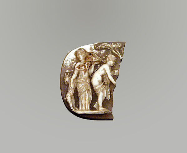 Sardonyx cameo fragment with a sacrificial scene