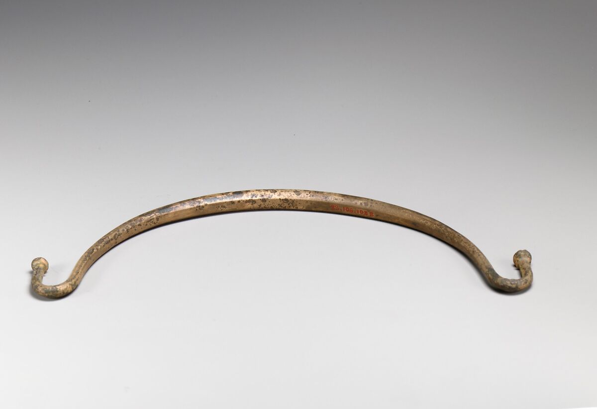 Handles of a situla, Bronze, Etruscan