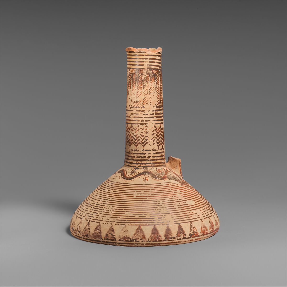 Terracotta oinochoe (jug), Terracotta, Greek, Corinthian