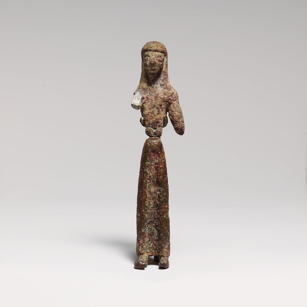 Bronze statuette of a woman, Bronze, Greek 