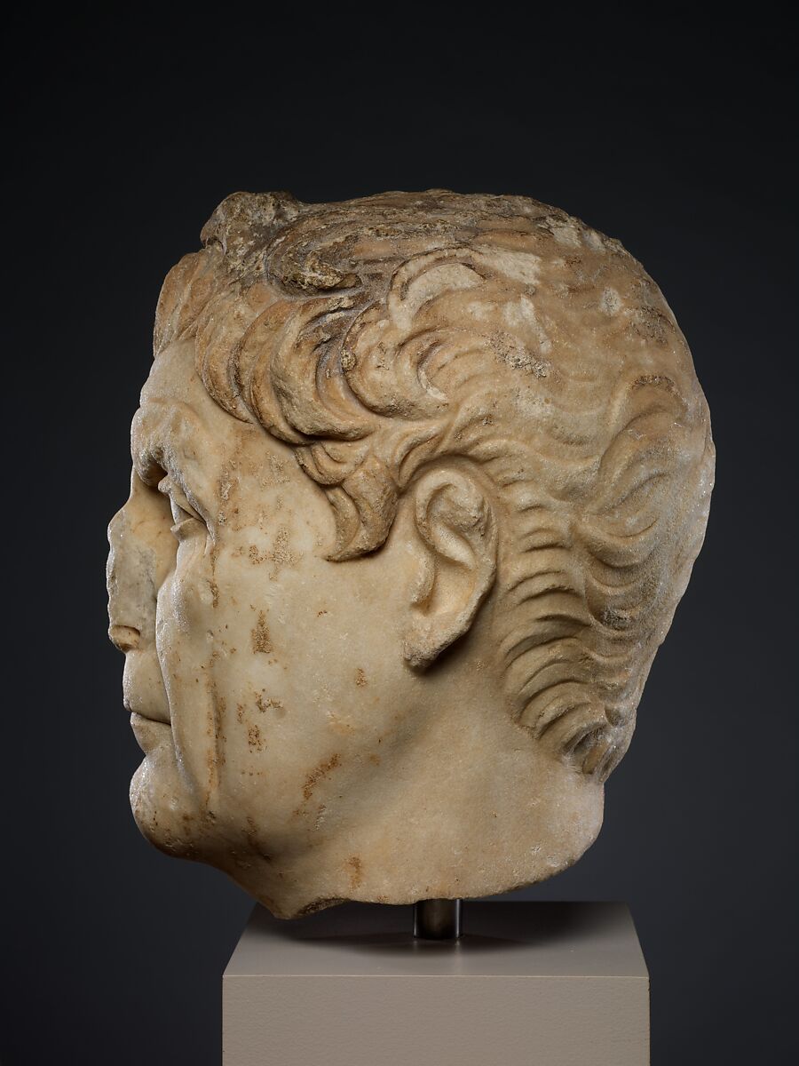 Marble portrait of a man, Marble, Roman