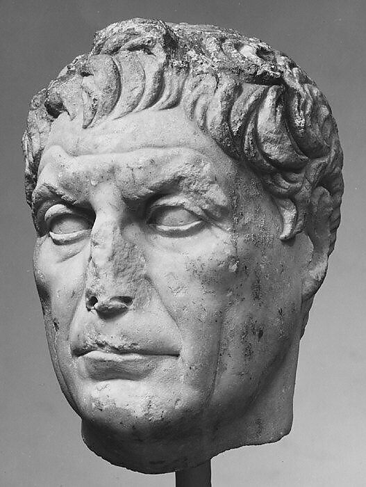 Marble portrait of a man, Marble, Roman