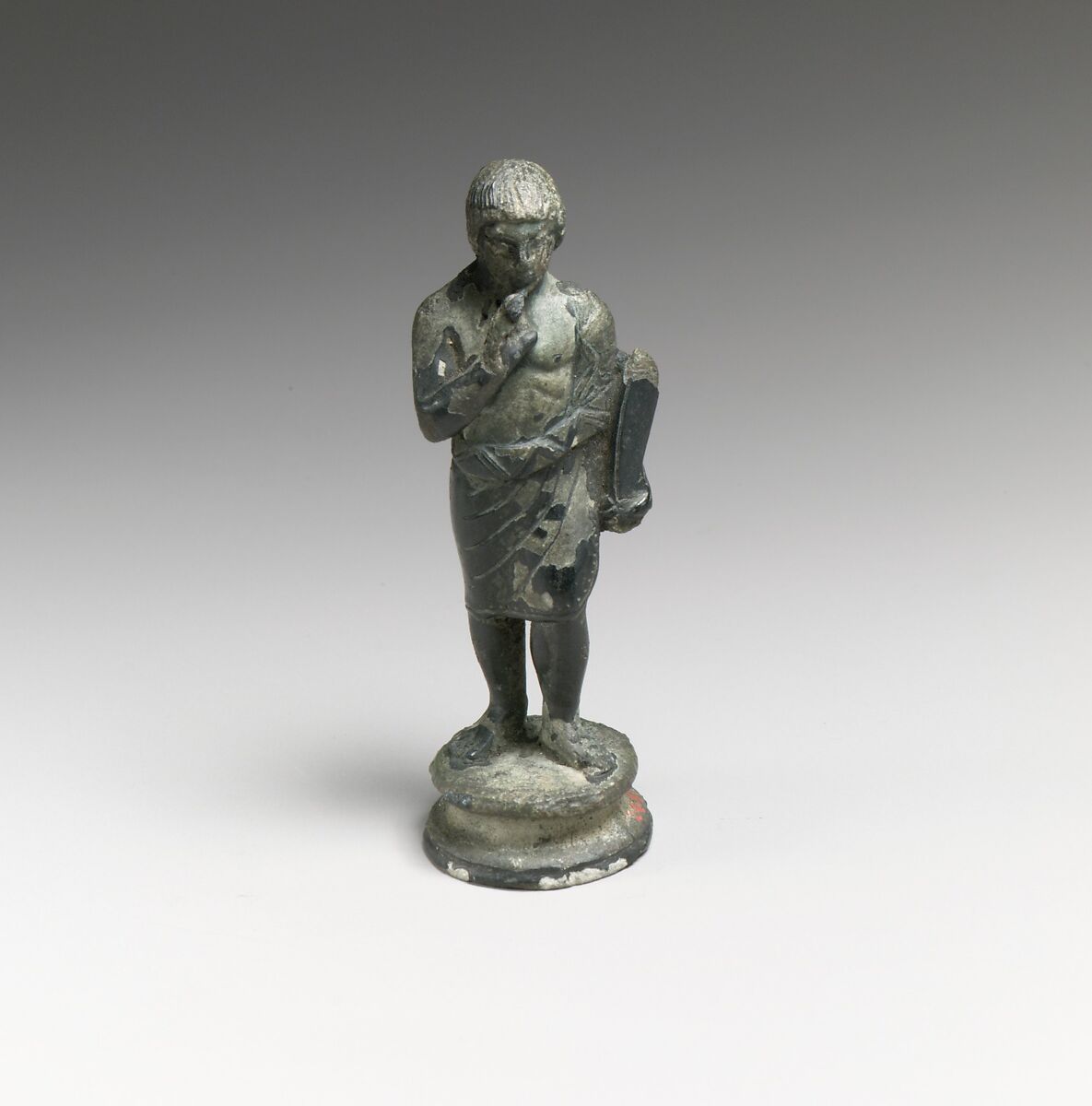 Bronze statuette of a youth, Bronze, Etruscan 