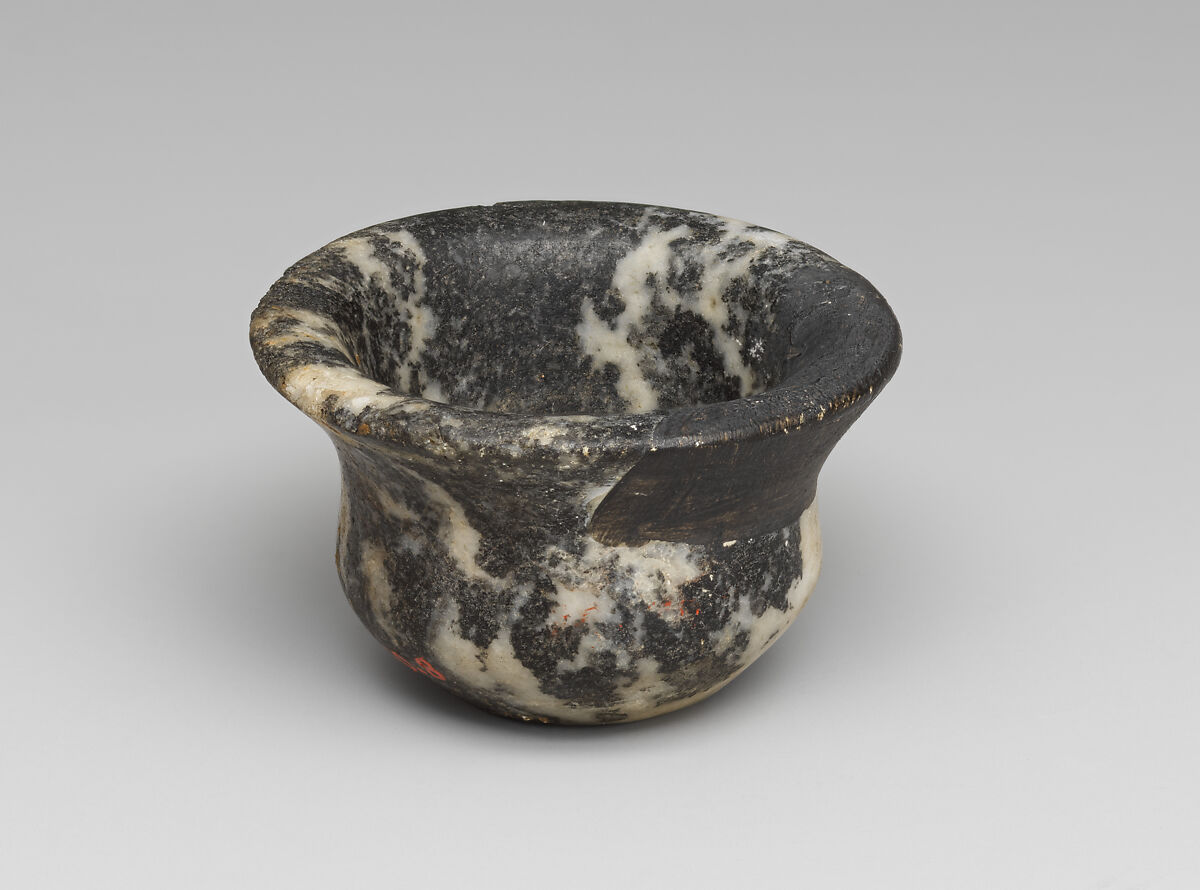 Marble cup, Marble, black-white, Minoan