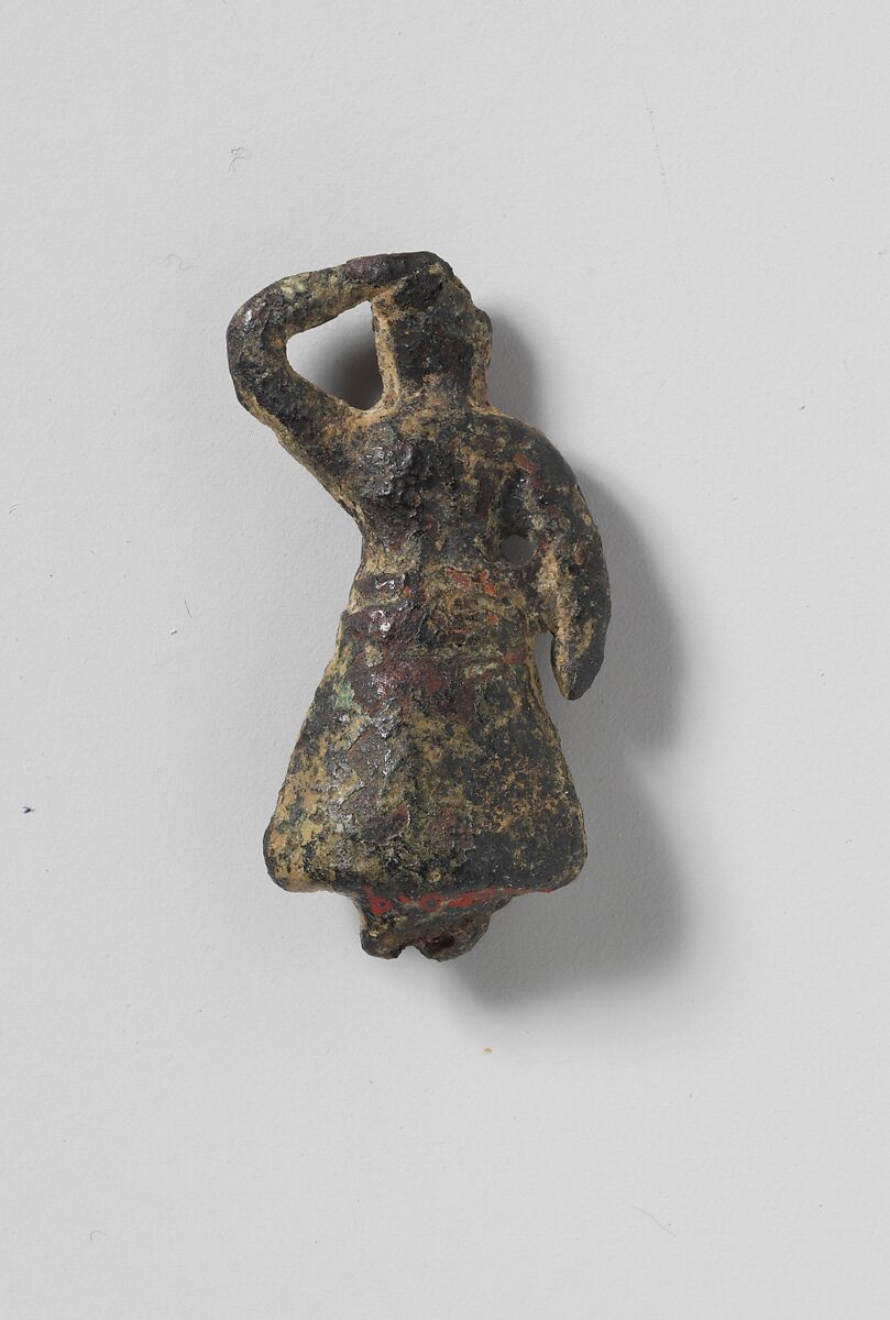 Bronze female figure, Bronze, Minoan 