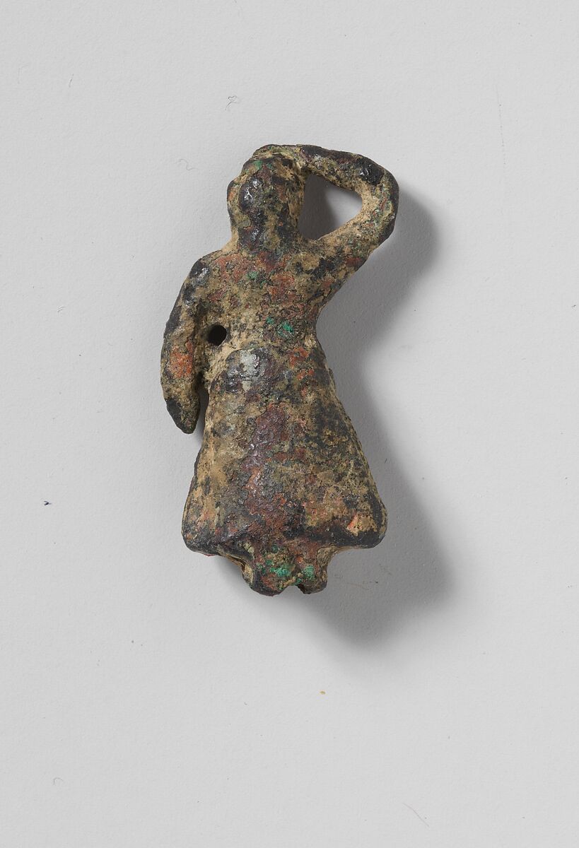 Bronze female figure, Bronze, Minoan
