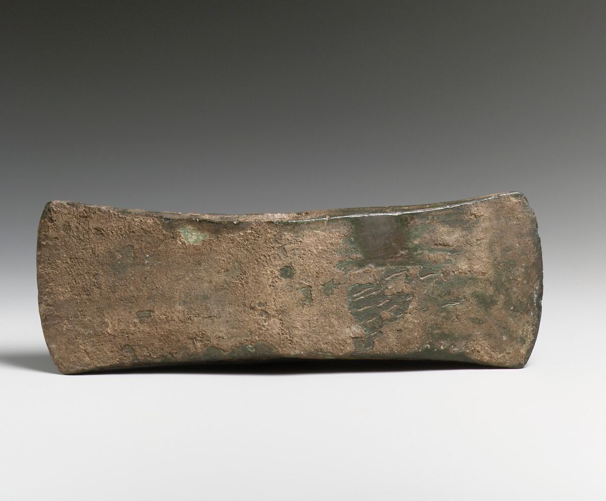 Bronze double axe, Bronze, Minoan 