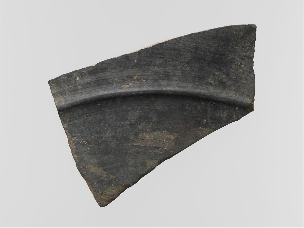 Terracotta fragment of a bowl, Terracotta, Helladic 