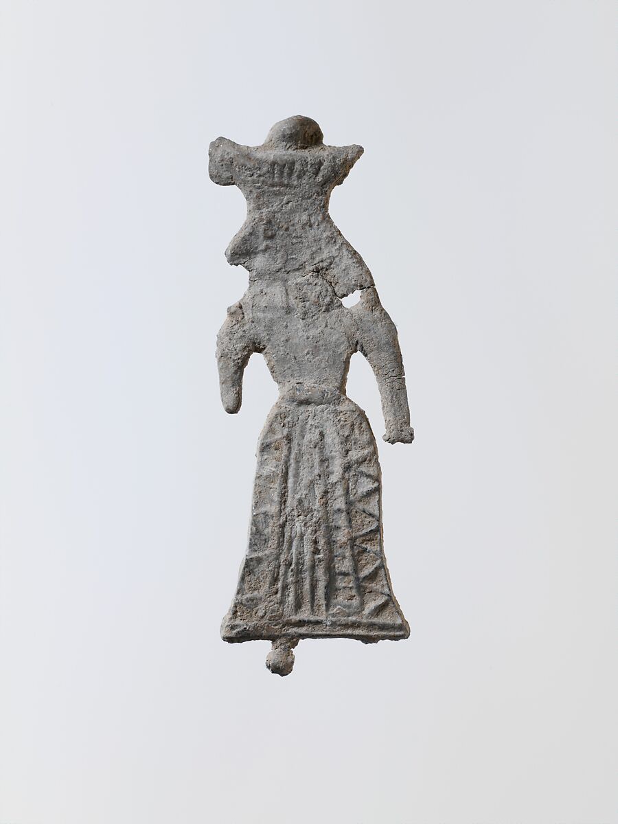 Lead figure of a woman, Lead, Greek, Laconian 