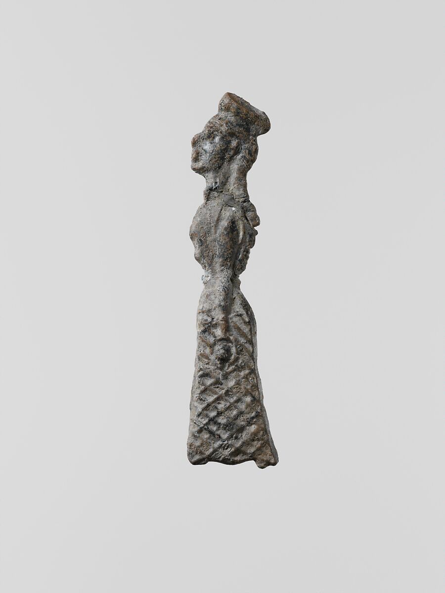 Lead figure of a woman, Lead, Greek, Laconian 