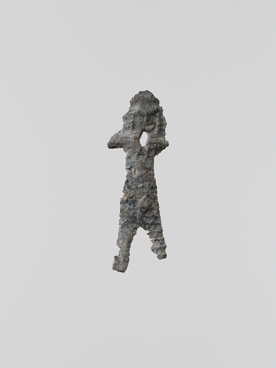 Statuette of a woman votary, Lead, Greek, Laconian 