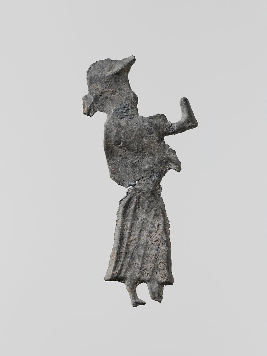 Lead figure of a woman, Lead, Greek, Laconian 