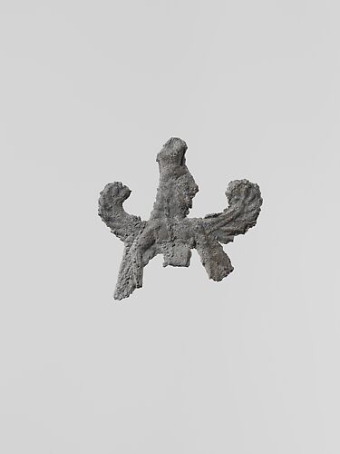 Lead figure of a winged goddess, possibly Artemis Orthia