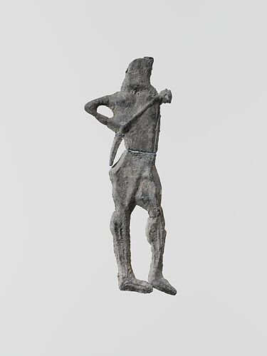 Lead figure of an archer