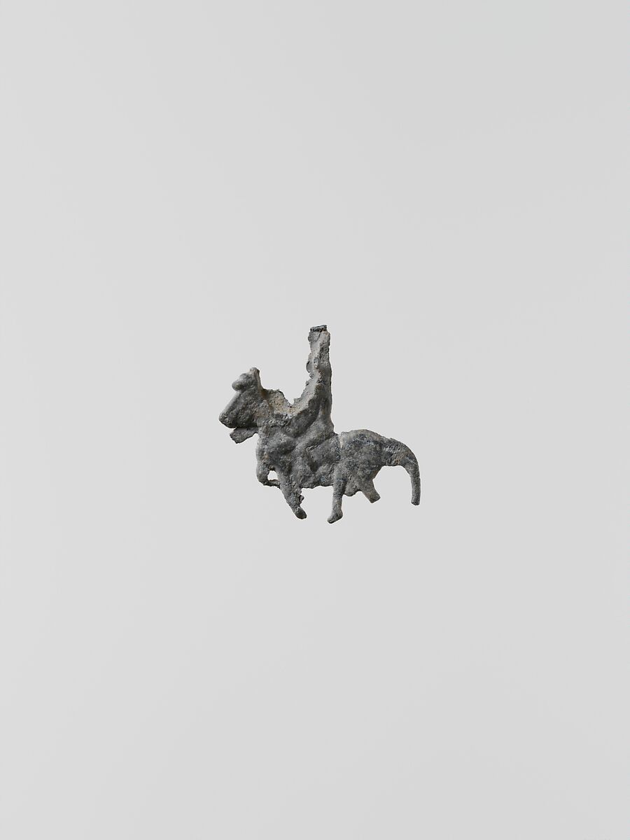 Statuette of a horseman, 3, Lead, Greek, Laconian 