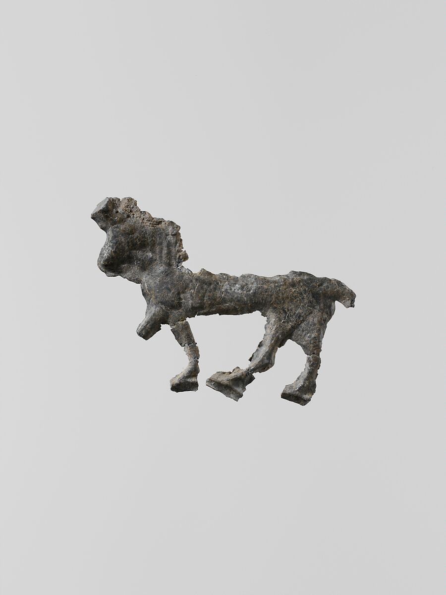 Statuette of a horse, 3, Lead, Greek, Laconian 