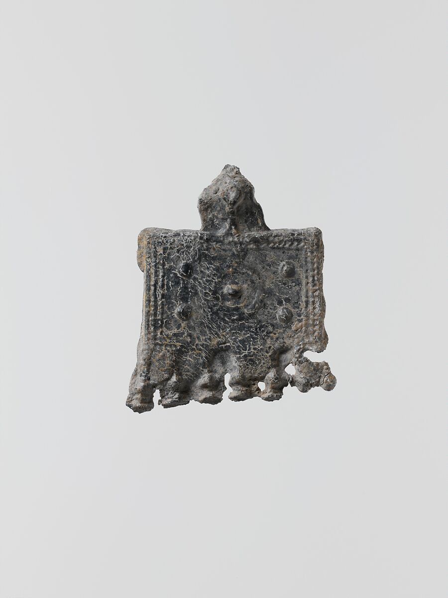 Lead ornament, possibly imitating jewelry, Lead, Greek, Laconian 