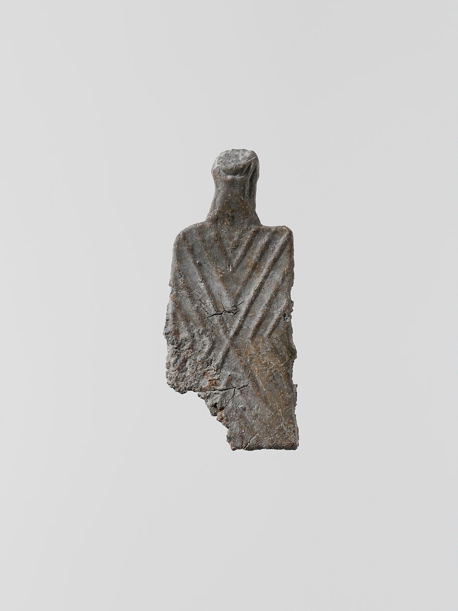 Lead ornament, possibly imitating jewelry, Lead, Greek, Laconian 