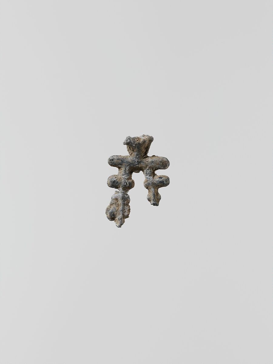 Lead ornament, possibly imitating jewelry, Lead, Greek, Laconian 