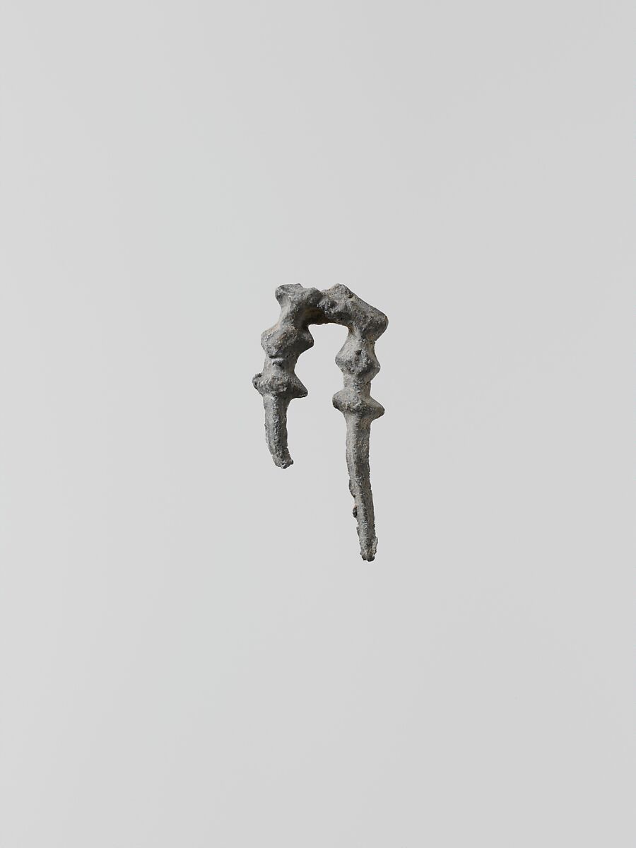 Lead ornament, possibly imitating jewelry, Lead, Greek, Laconian 