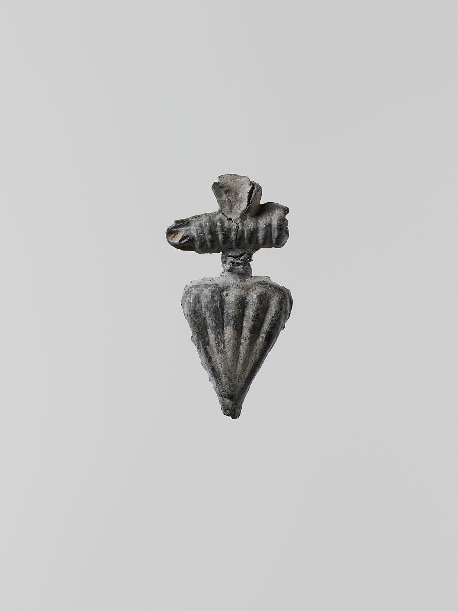 Lead ornament in the form of a bud, Lead, Greek, Laconian 