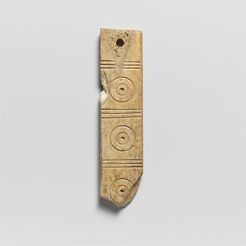 Ivory decorative plaque, Greek, Archaic