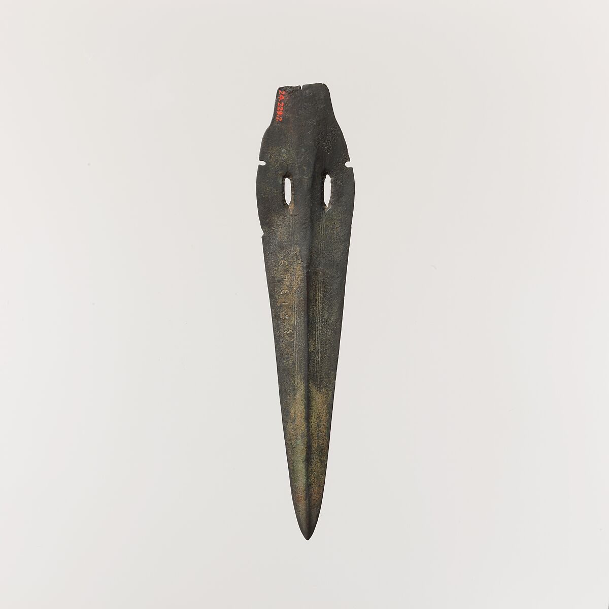 Arsenical copper dagger with midrib, Bronze, Mycenaean or Italic