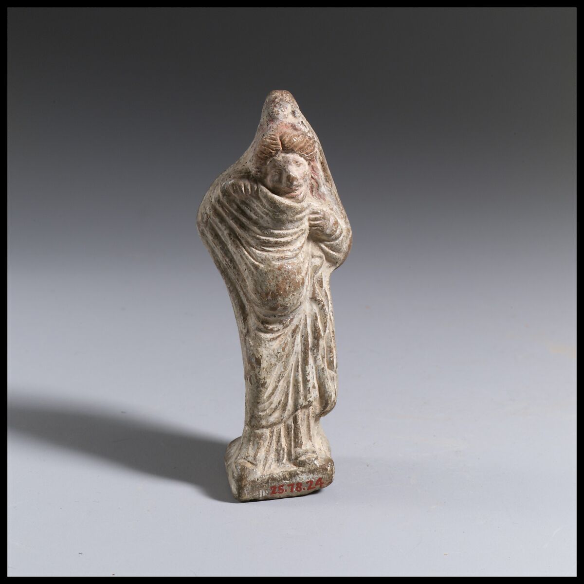 Statuette of an actor, Terracotta, Greek 