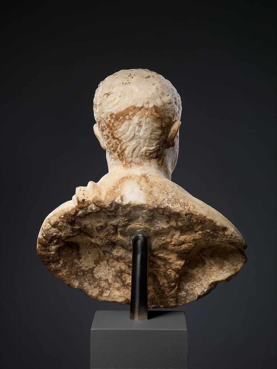 Marble portrait bust of a man, Marble, Roman