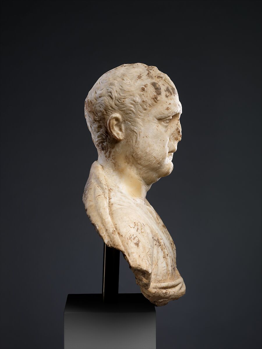 Marble portrait bust of a man, Marble, Roman