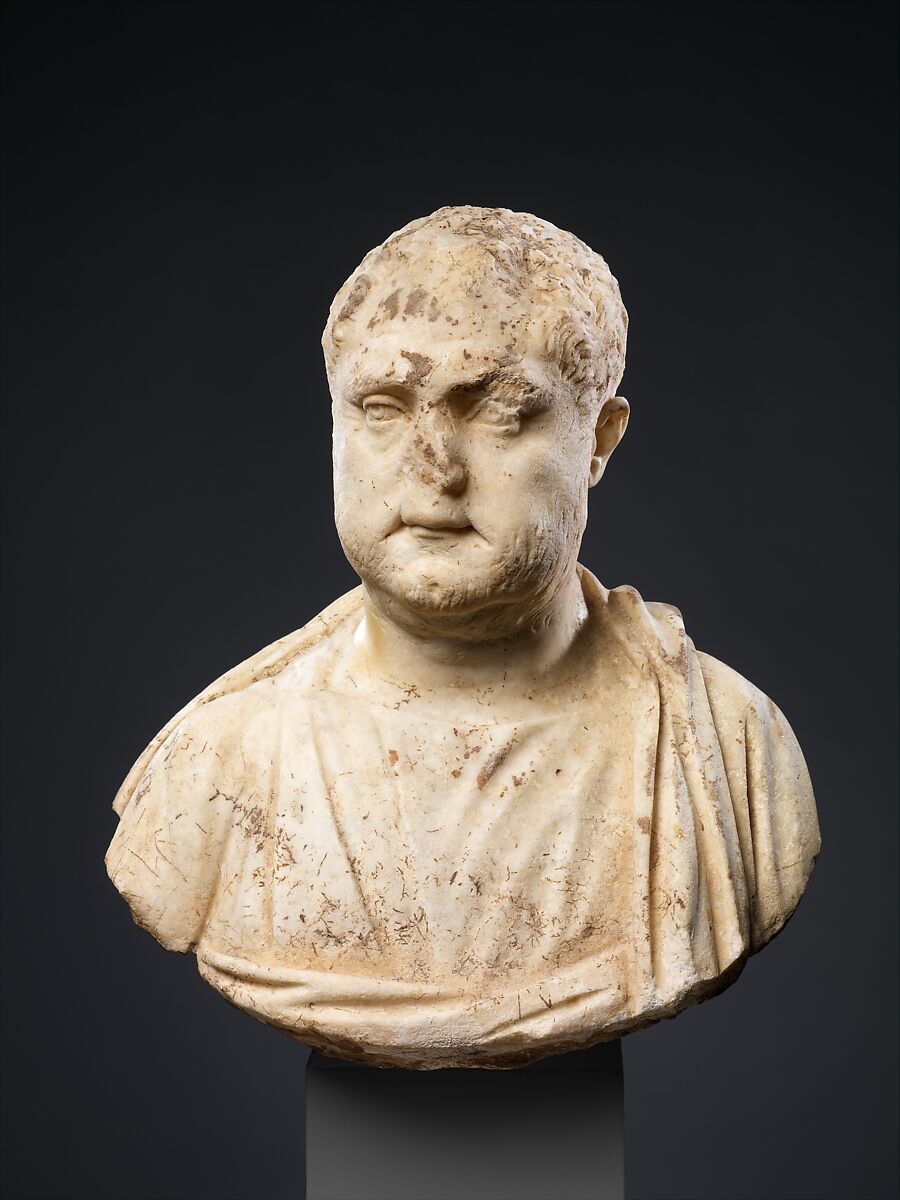 Marble portrait bust of a man, Marble, Roman 