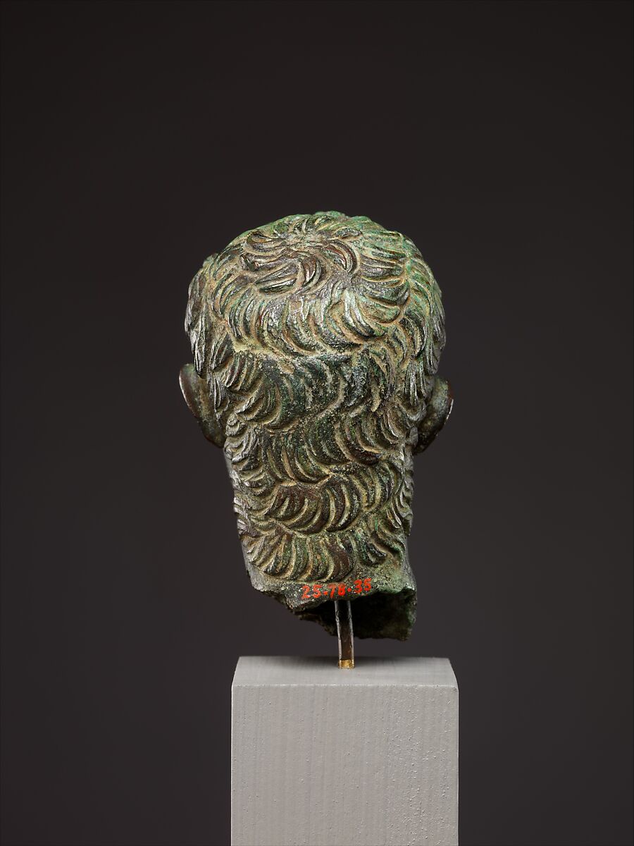 Bronze portrait head of the emperor Gaius (Caligula), Bronze, Roman