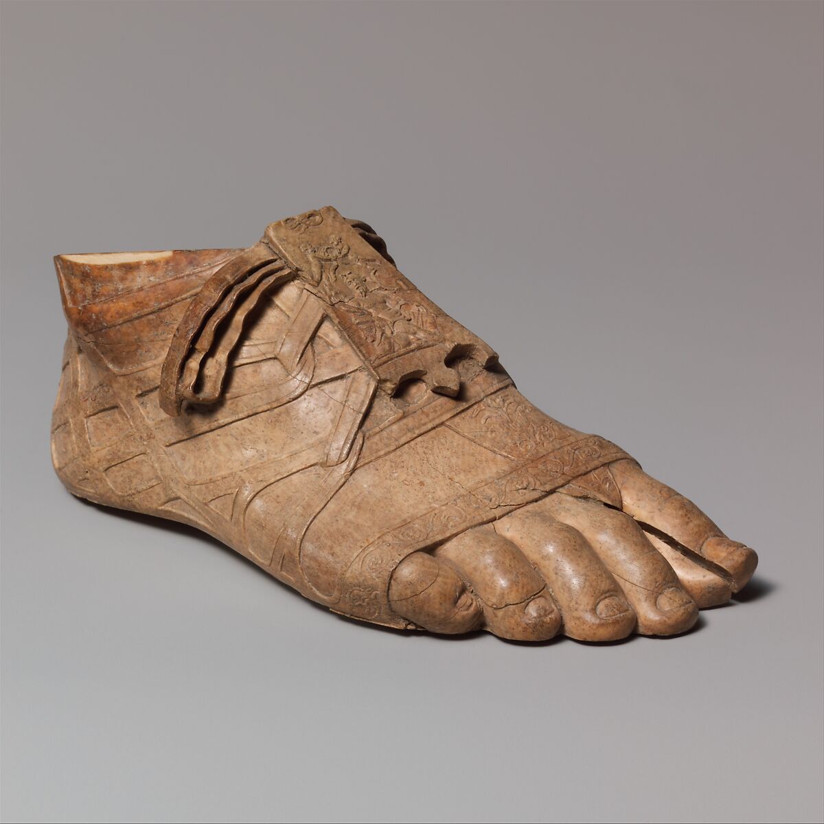 Ivory sandaled foot, Ivory, Roman