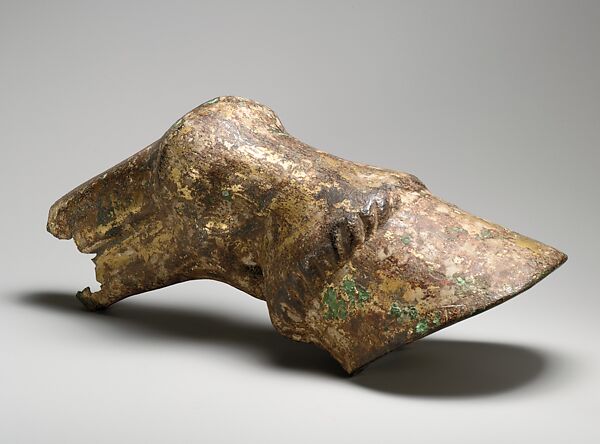 Gilt bronze horse's hoof and fetlock
