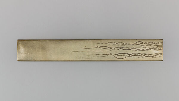 Knife Handle (Kozuka), Copper-silver alloy (shibuichi), gold, silver, copper-gold alloy (shakudō), copper, enameled cloisonné (shippō), Japanese