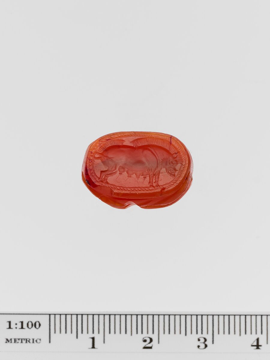 Carnelian scarab, Carnelian, Greek 