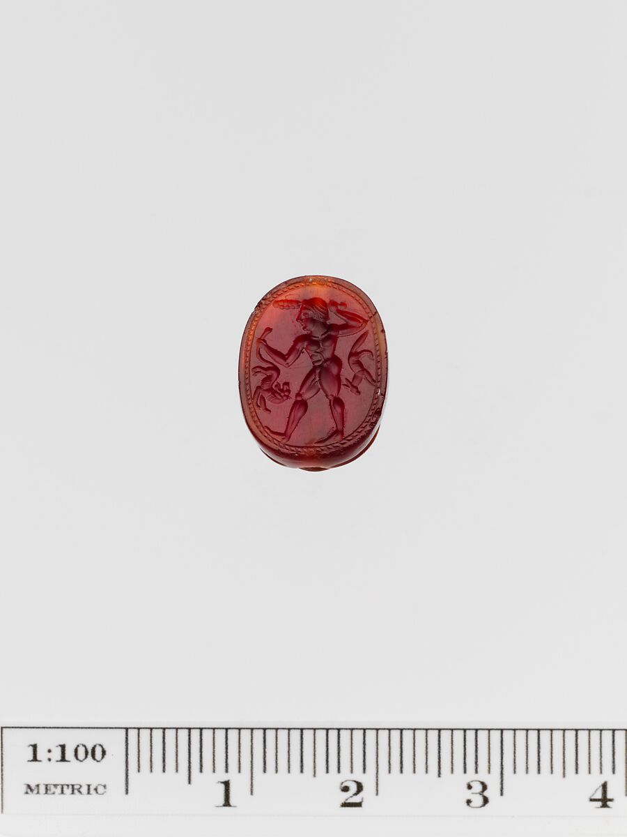 Carnelian scarab, Carnelian, Greek 