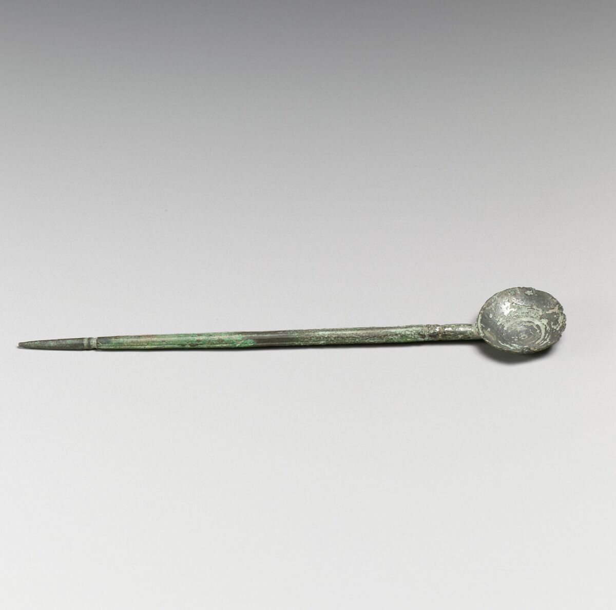 Spoon, cochlear, Silver, Copper, Roman 